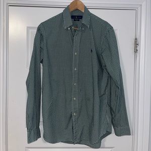 POLO RALPH LAUREN DRESS SHIRT BUTTON UP (M)